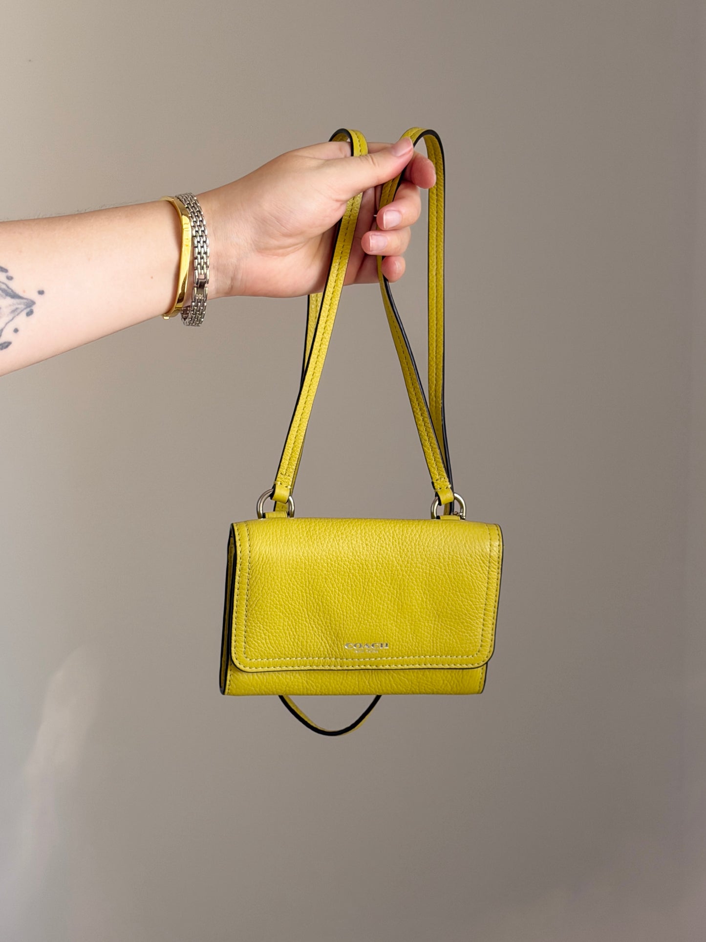 Coach crossbody leather wallet/mini bag