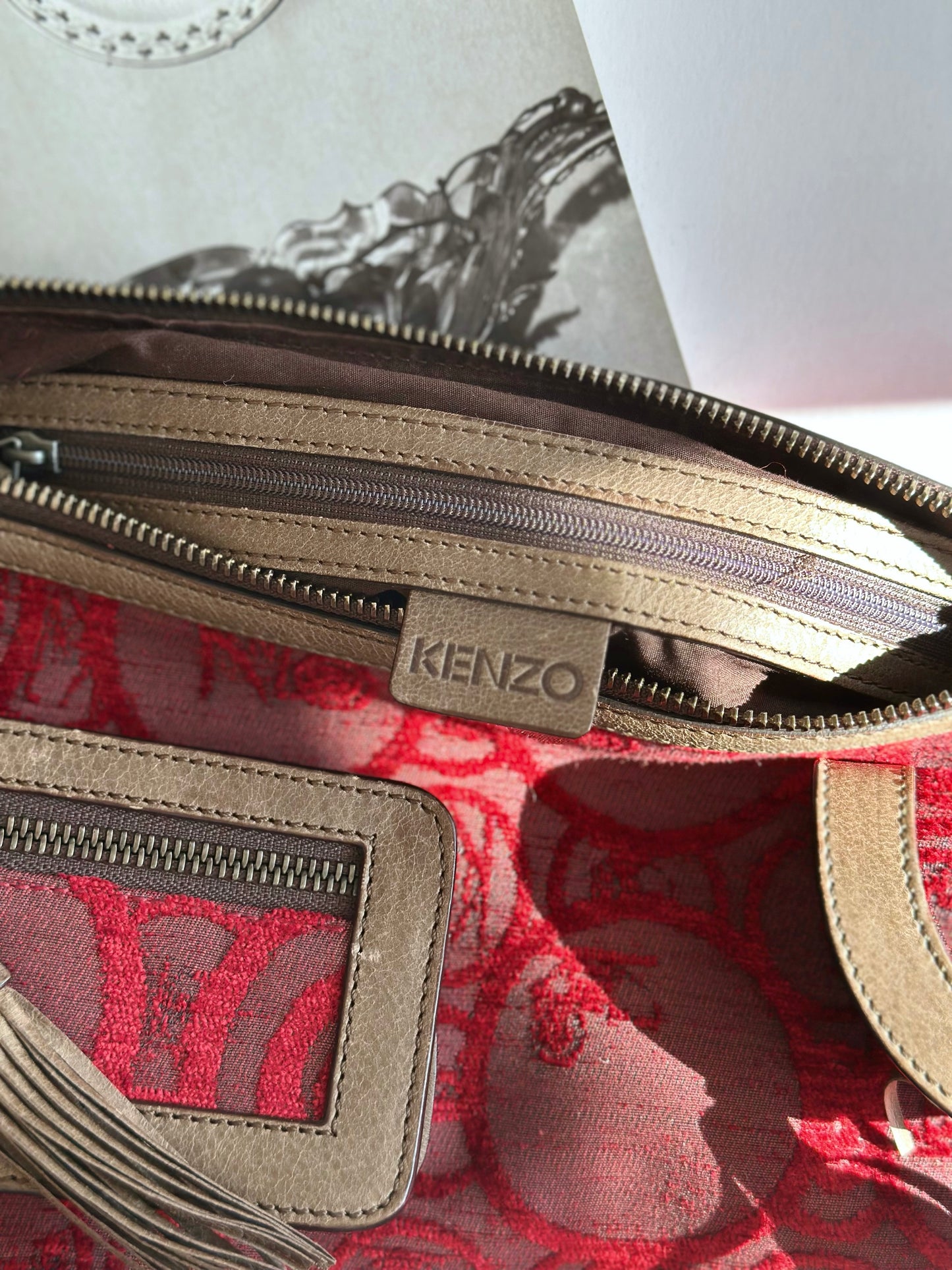 Stunning authentic vintage crossbody bag by Kenzo