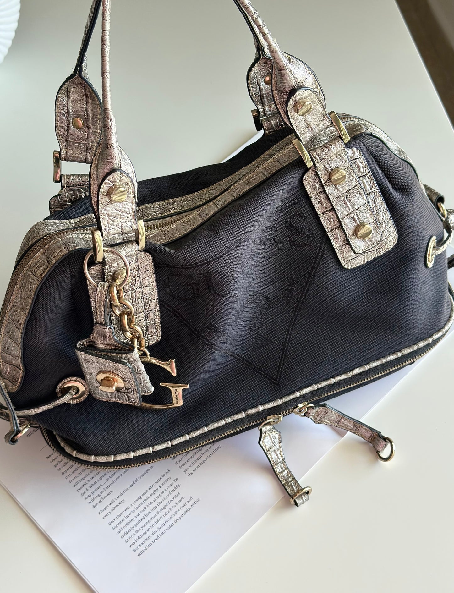 Vintage Guess satchel bag from 2000s