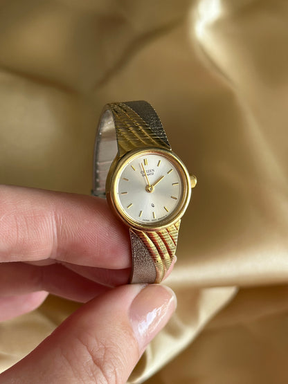 Stunning vintage two-tone watch Citizen