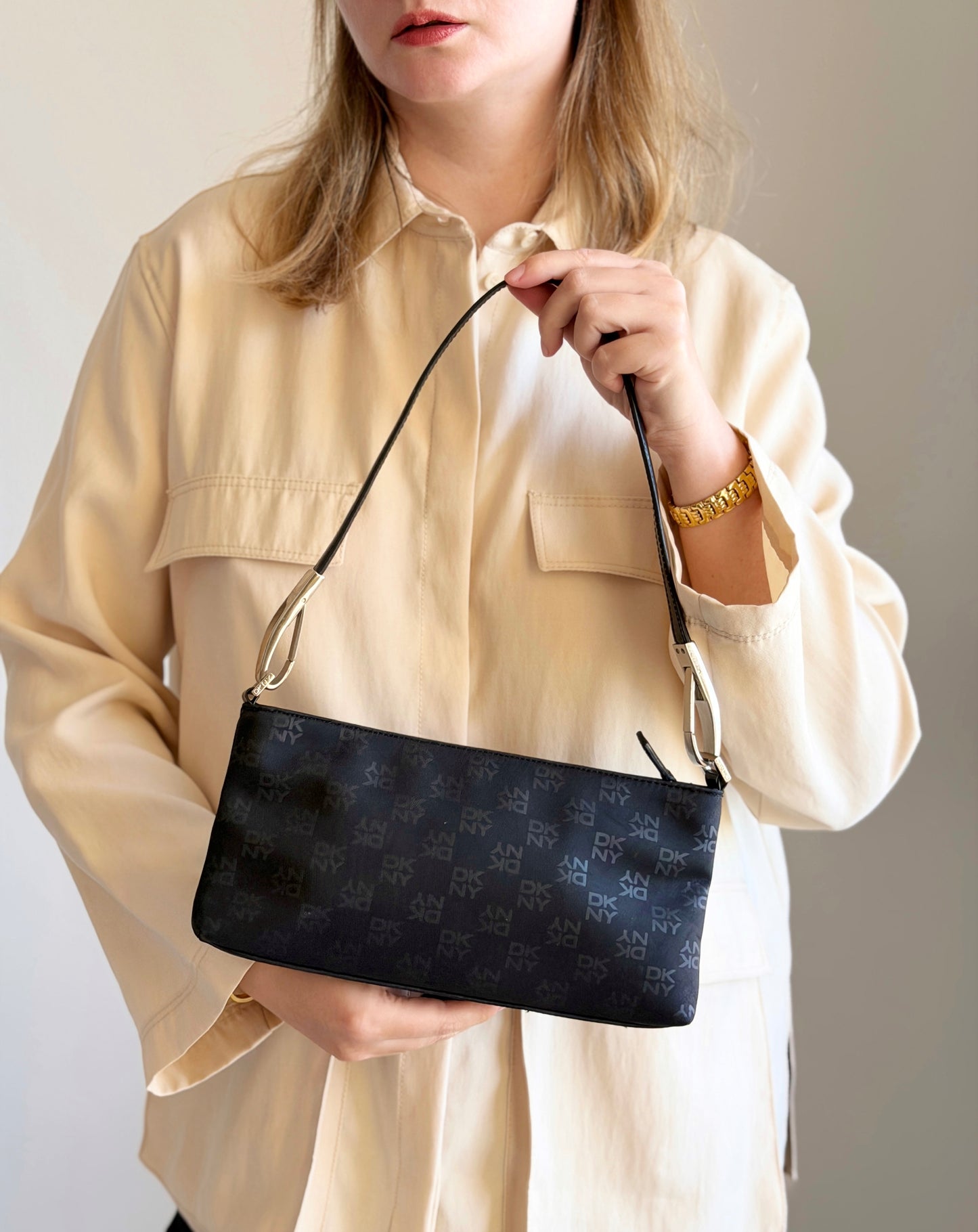 Vintage DKNY black minimal bag