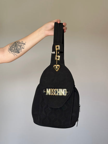 Charming vintage nylon backpack by Moschino