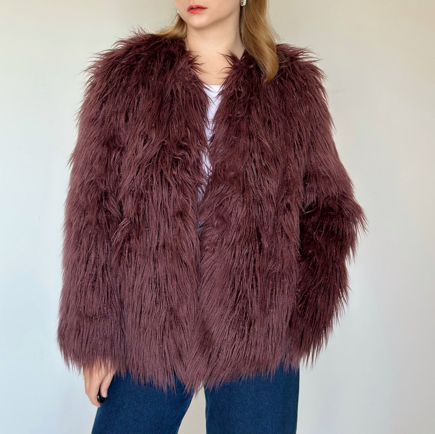 Stunning vintage faux fur jacket