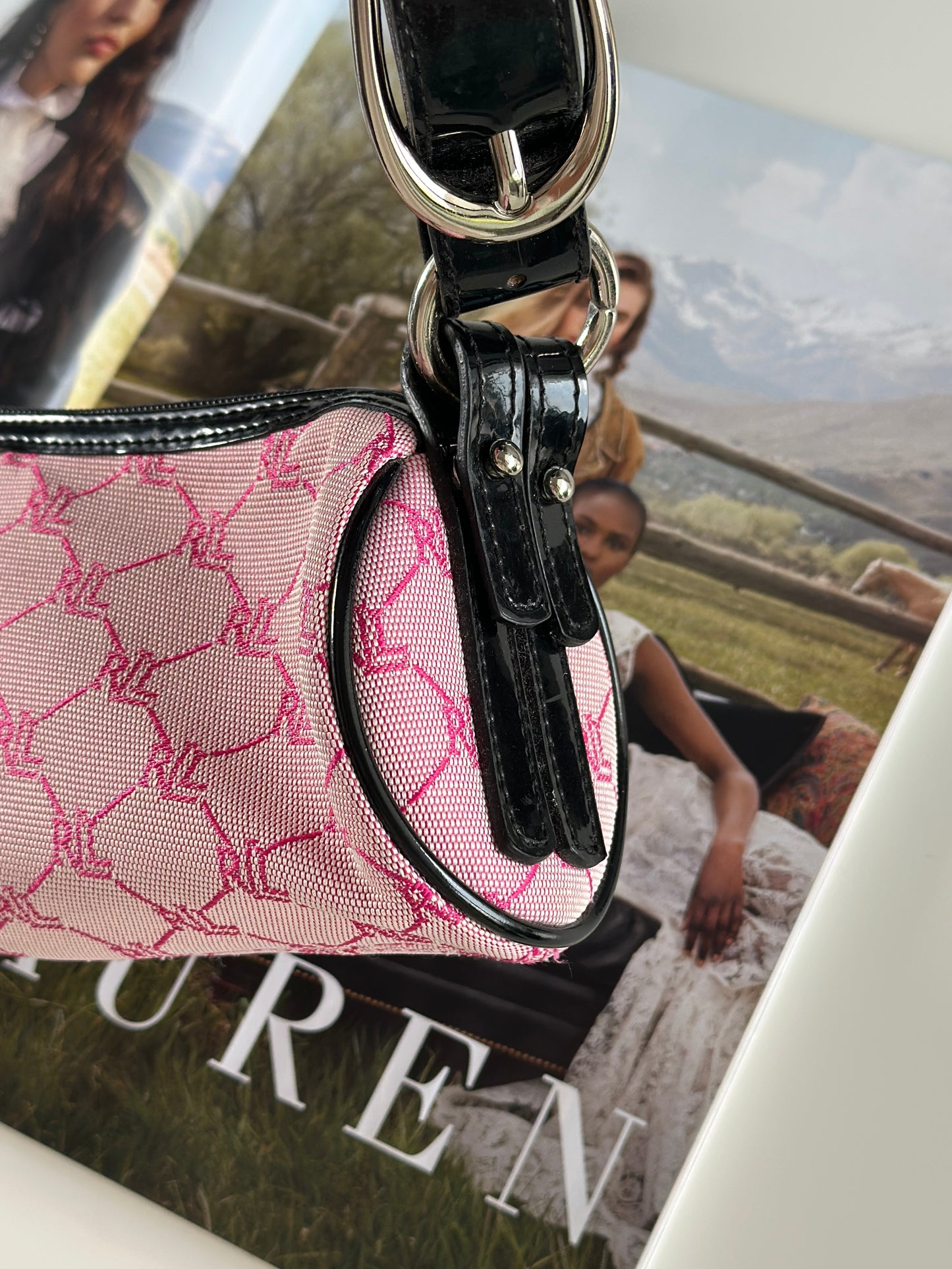 Charming vintage Ralph Lauren pink bag