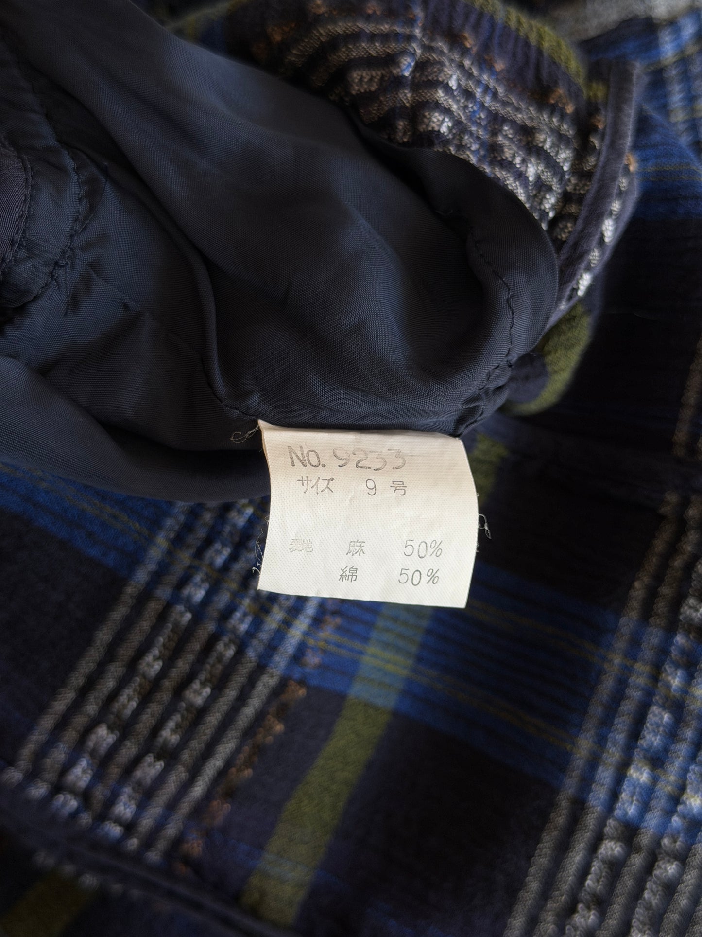 Rare Japanese vintage plaid blazer
