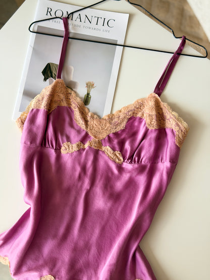 Vintage silk lace camisole
