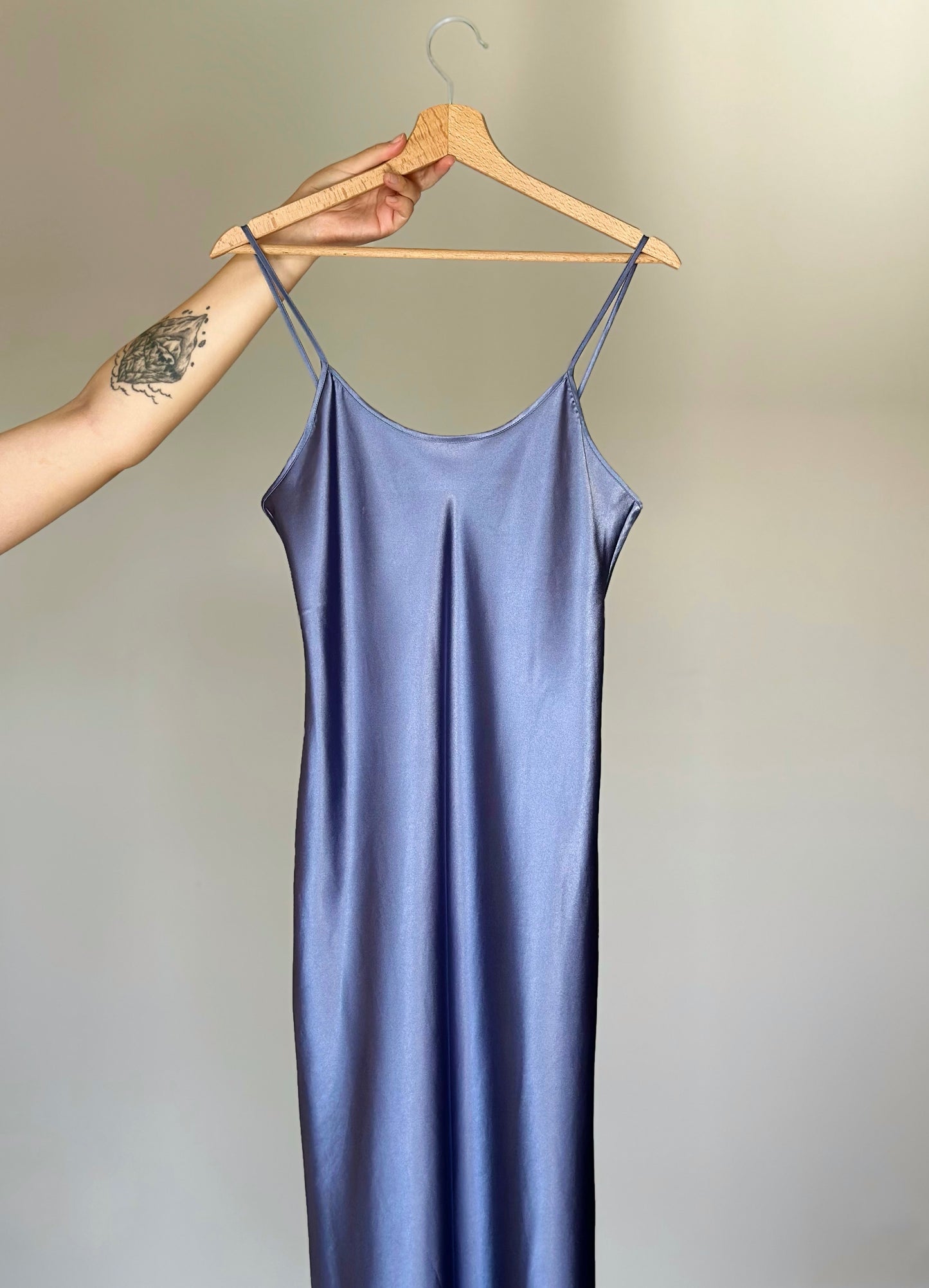 Beautiful vintage satin slip dress