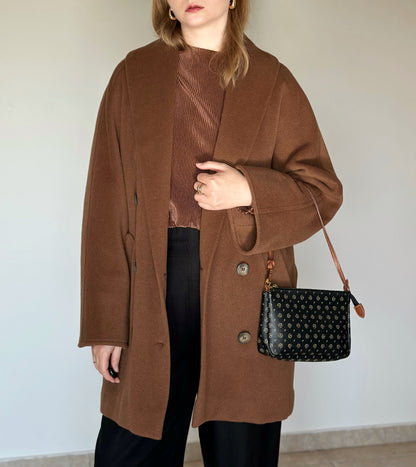 Elegant vintage wool-cashmere coat