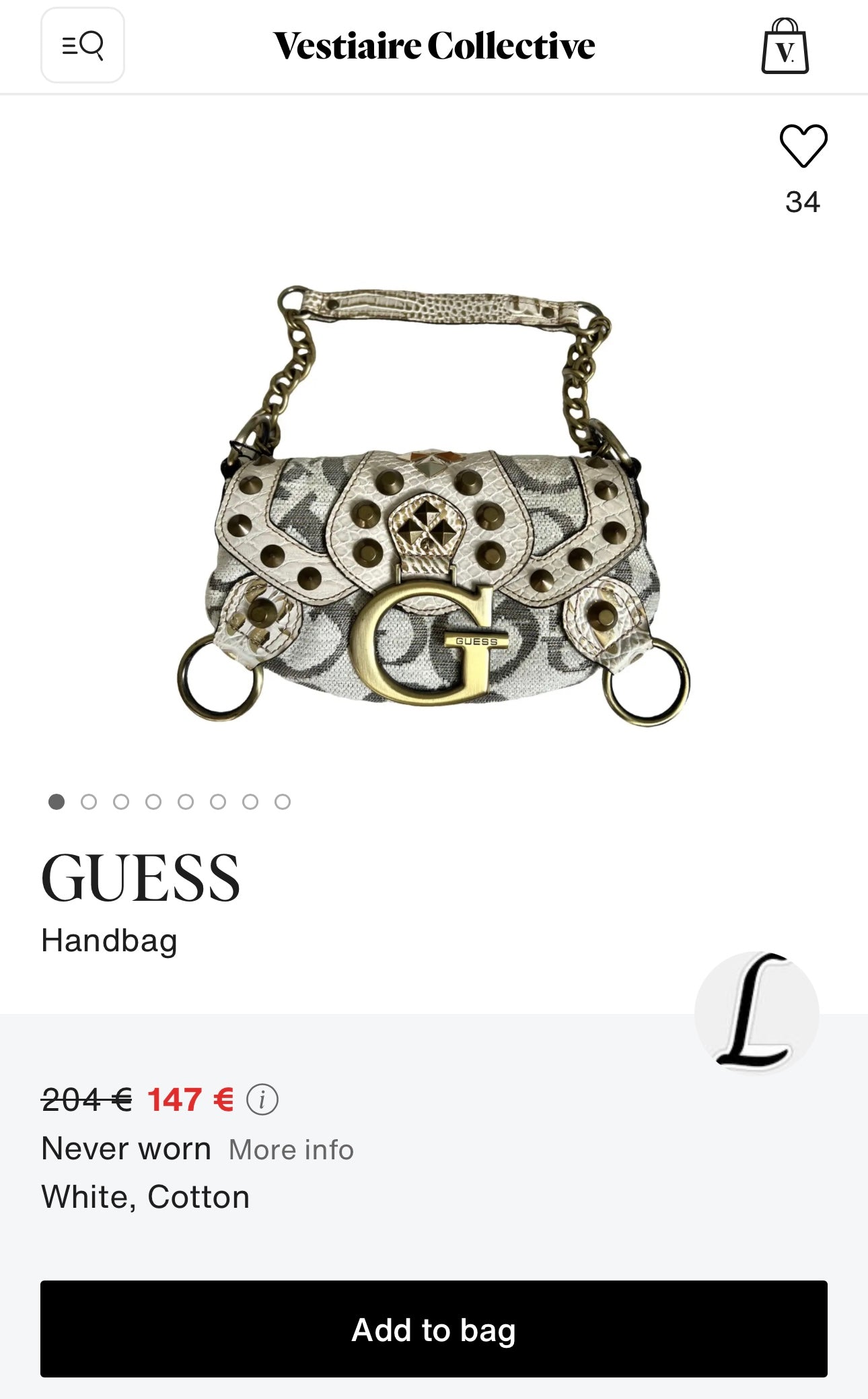 Standout Y2K vintage Guess bag