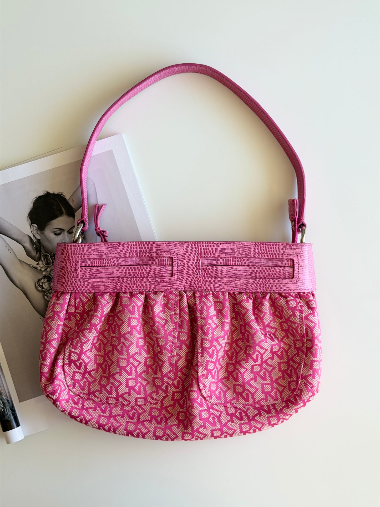 Vintage DKNY pink shoulder bag