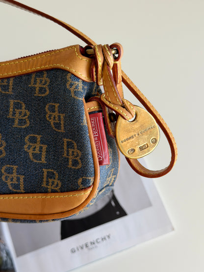 Vintage Dooney & Bourke monogram baguette