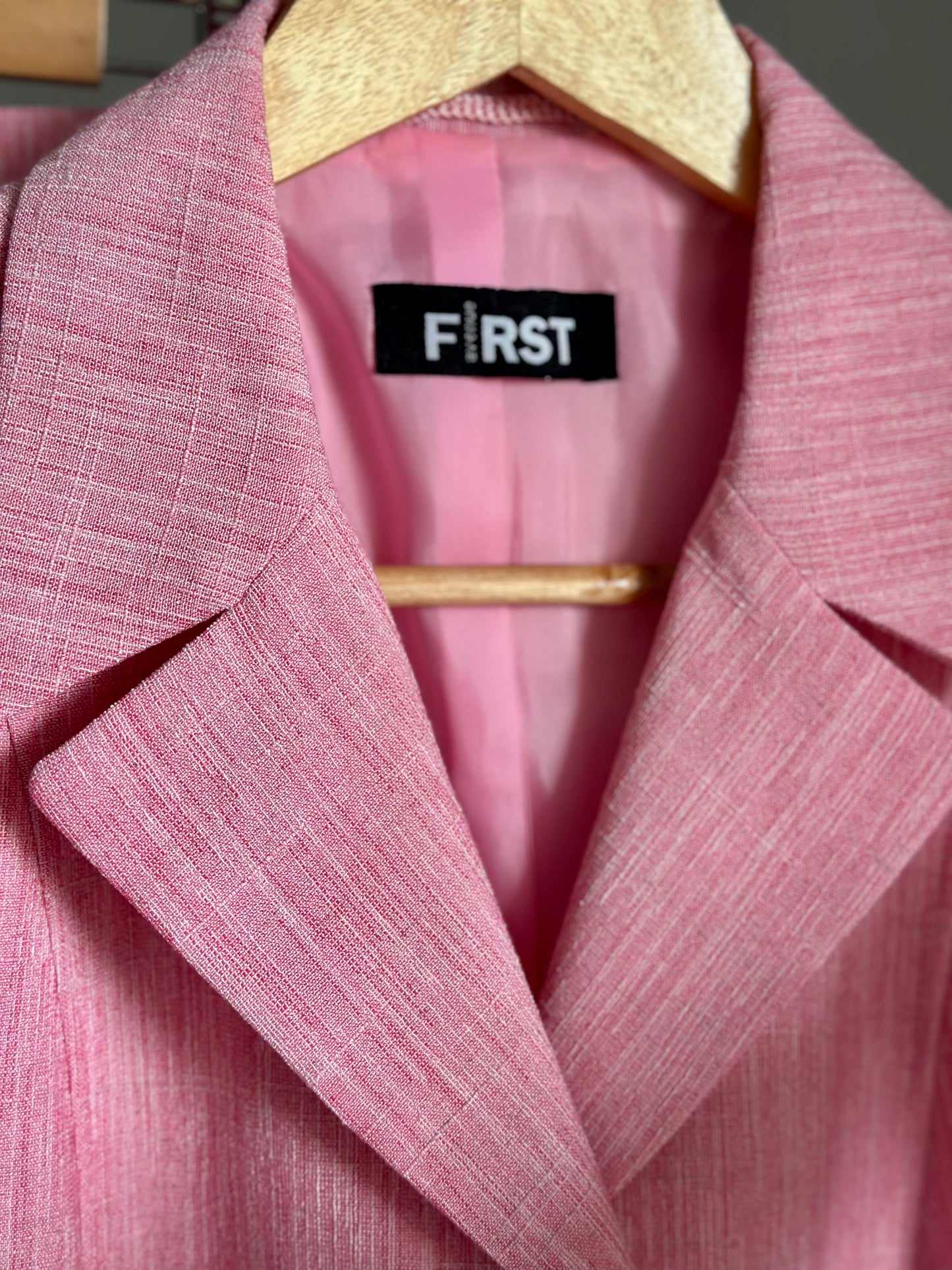 Lovely vintage two-piece pink suit