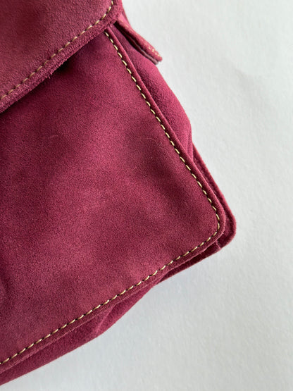 Vintage suede shoulder bag Monsoon