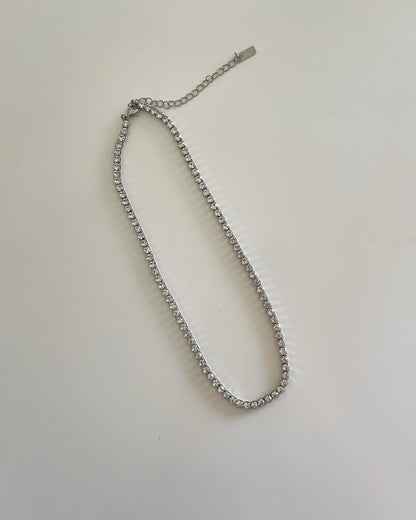 Lovely necklace with crystals (tennis chain)