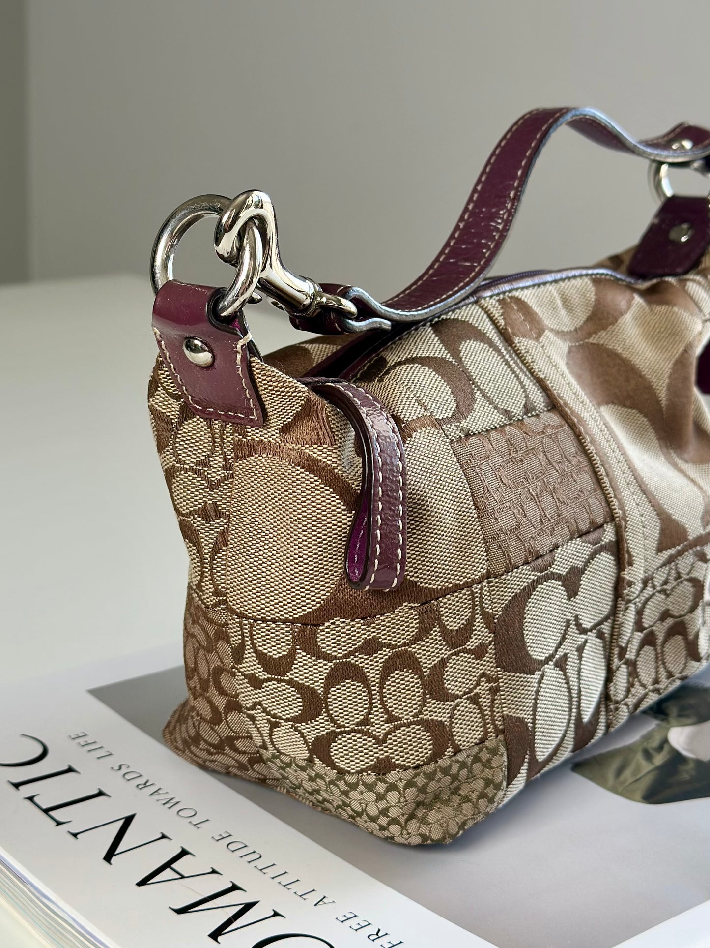 Authentic vintage Coach bag from the Signature Collection
