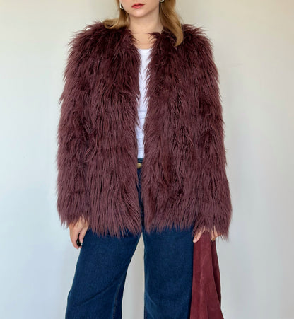 Stunning vintage faux fur jacket