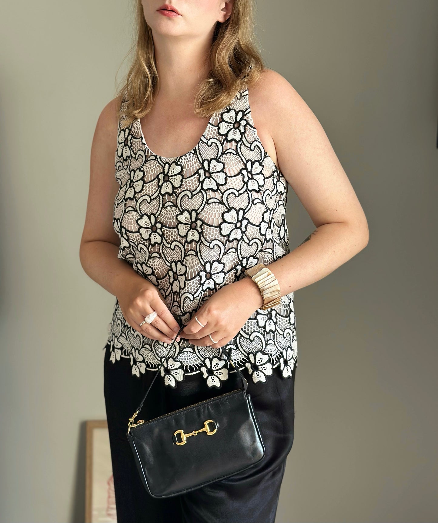 Stunning vintage authentic tank top from Emanuel Ungaro
