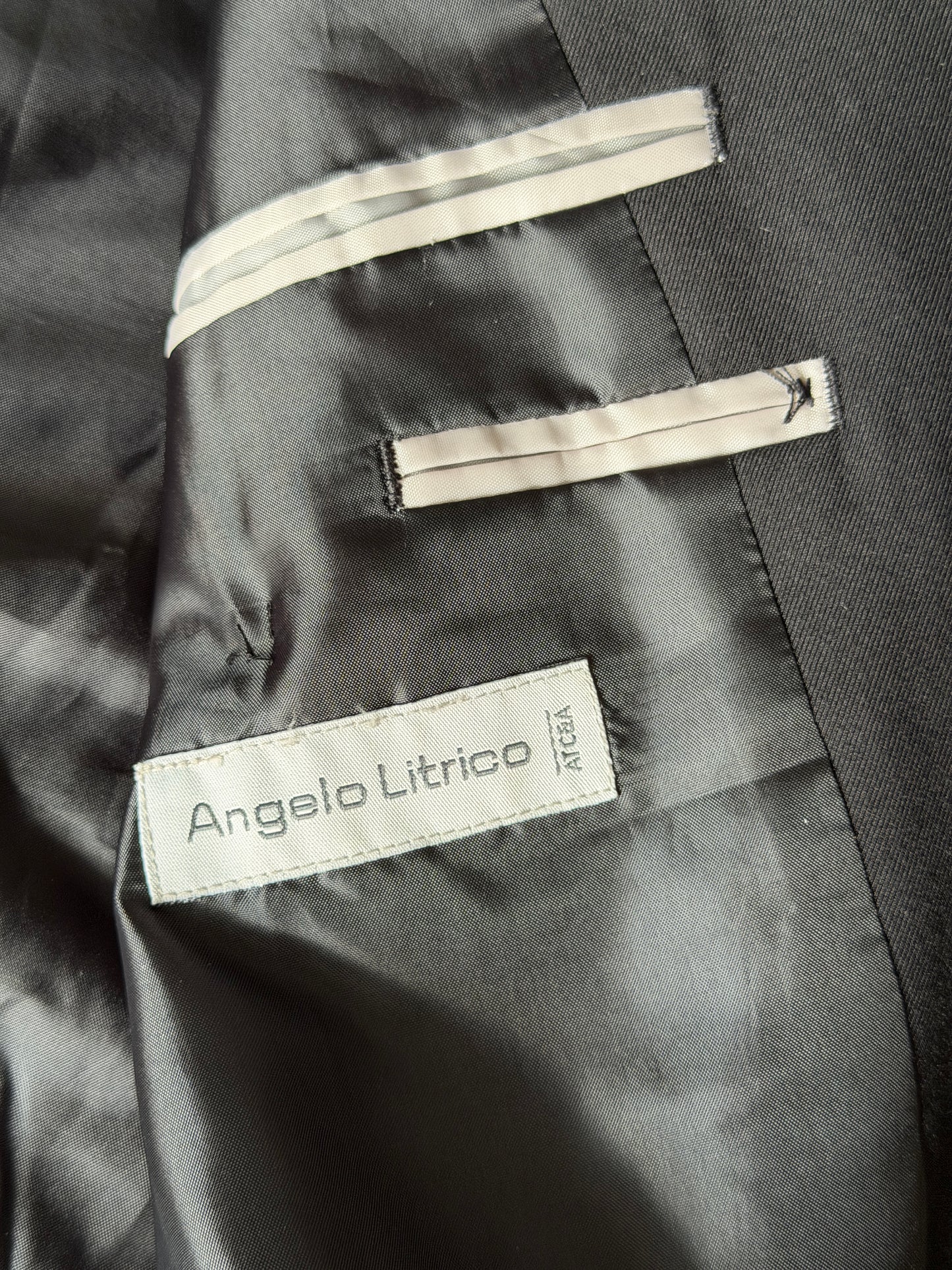 Vintage black blazer with champagne stones