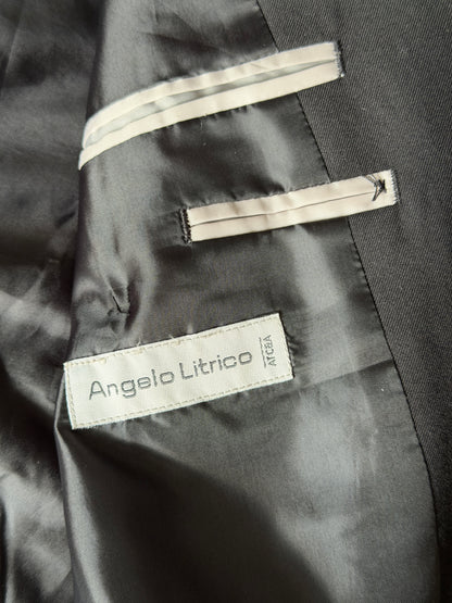 Vintage black blazer with champagne stones