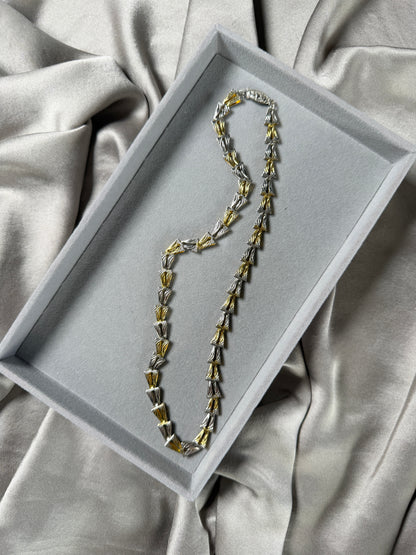 Stunning vintage two-tone necklace