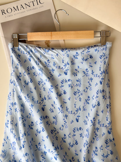 Vintage slip-style viscose skirt