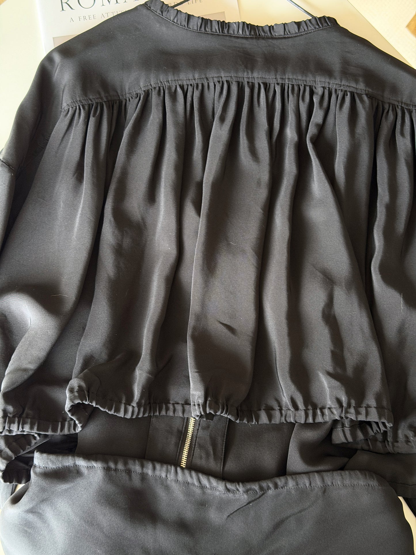 Vintage black silk dress by Acne Studios (2000s)