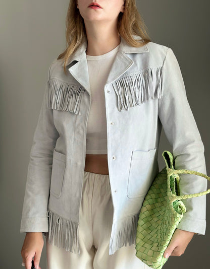 Limited Edition suede jacket with fringing by Reclaimed Vintage