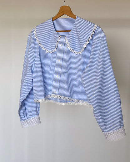 Upcycled vintage cotton shirt