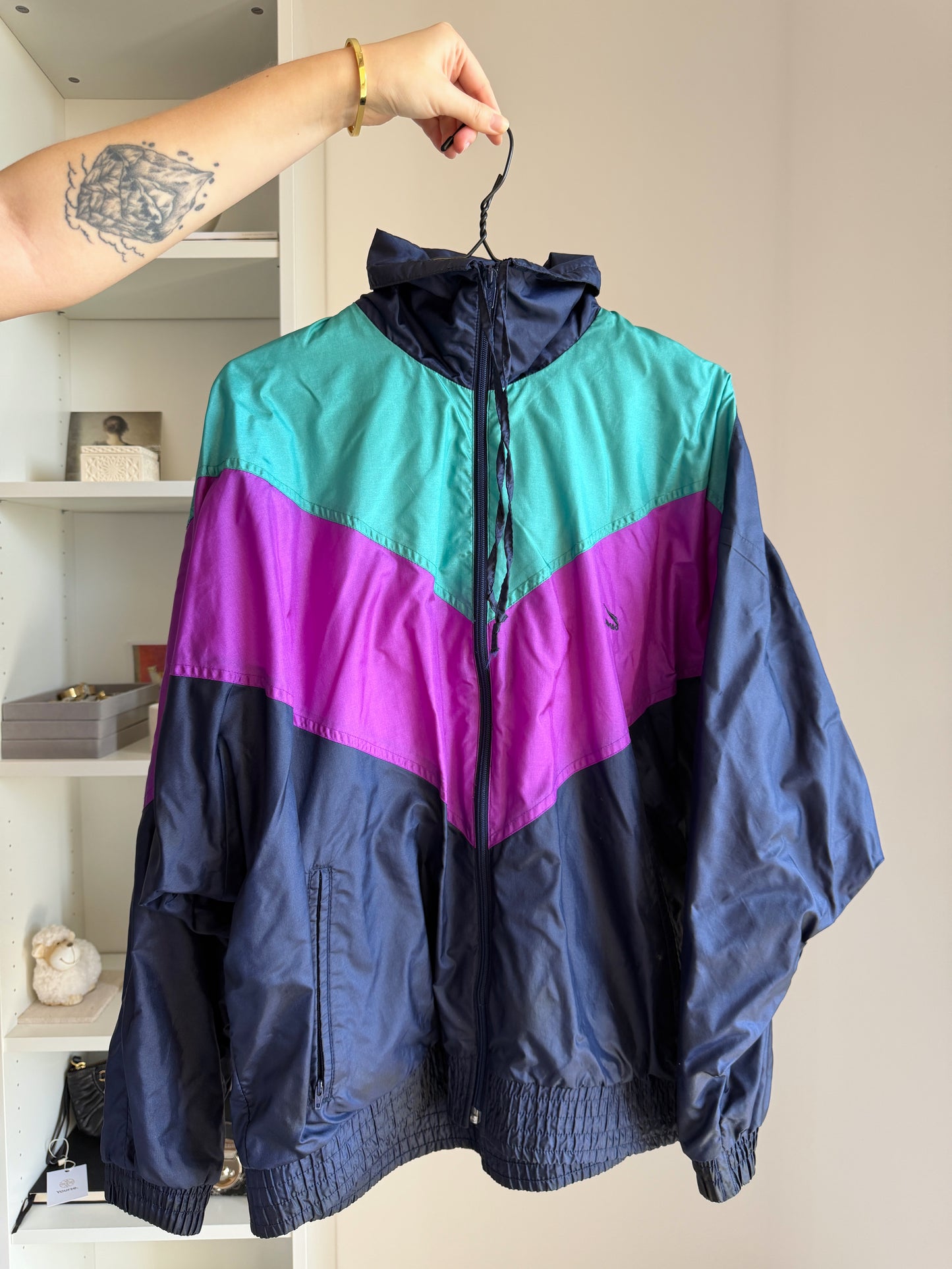 Vintage colour-block windbreaker Rombo