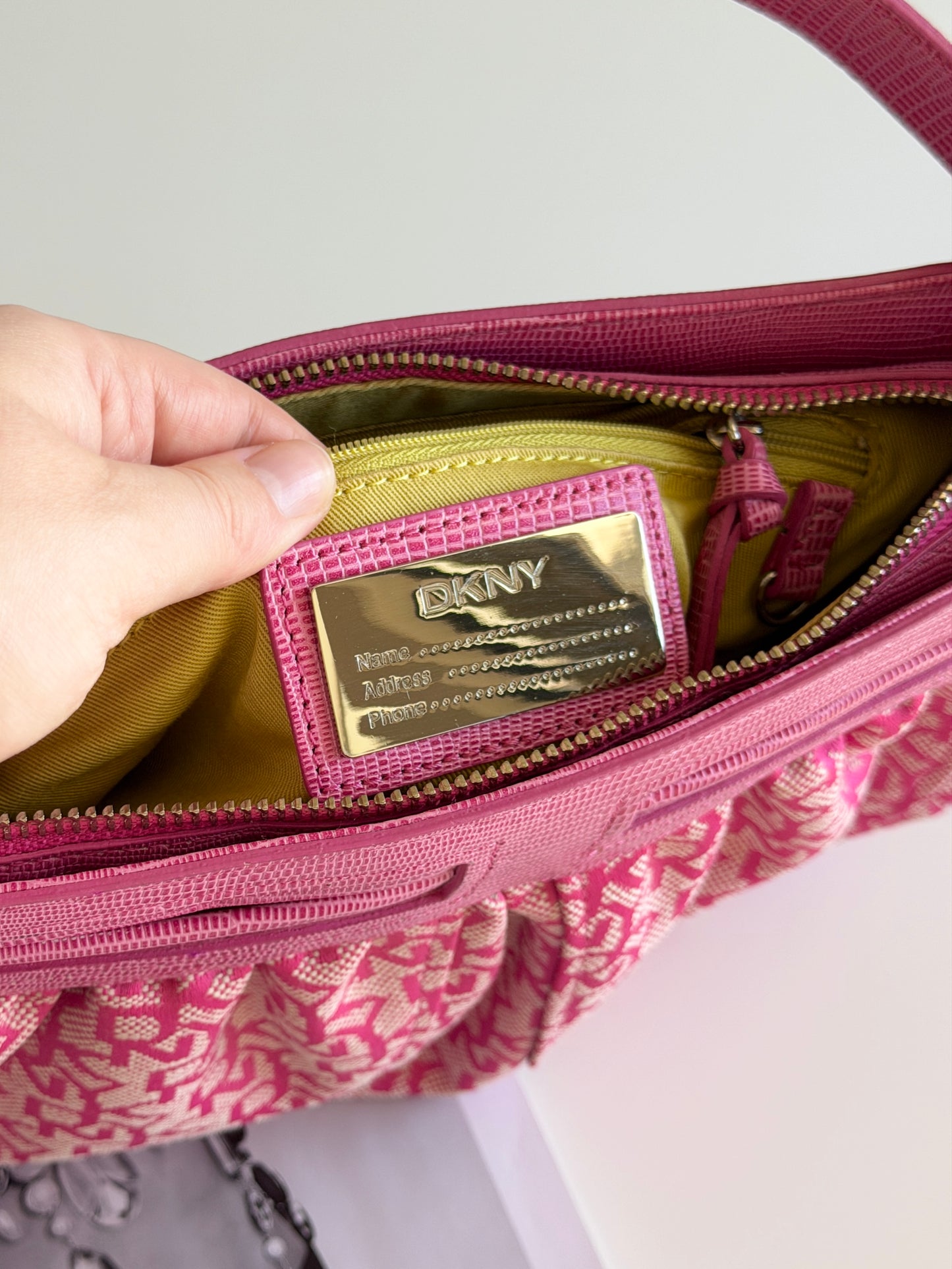 Vintage DKNY pink shoulder bag