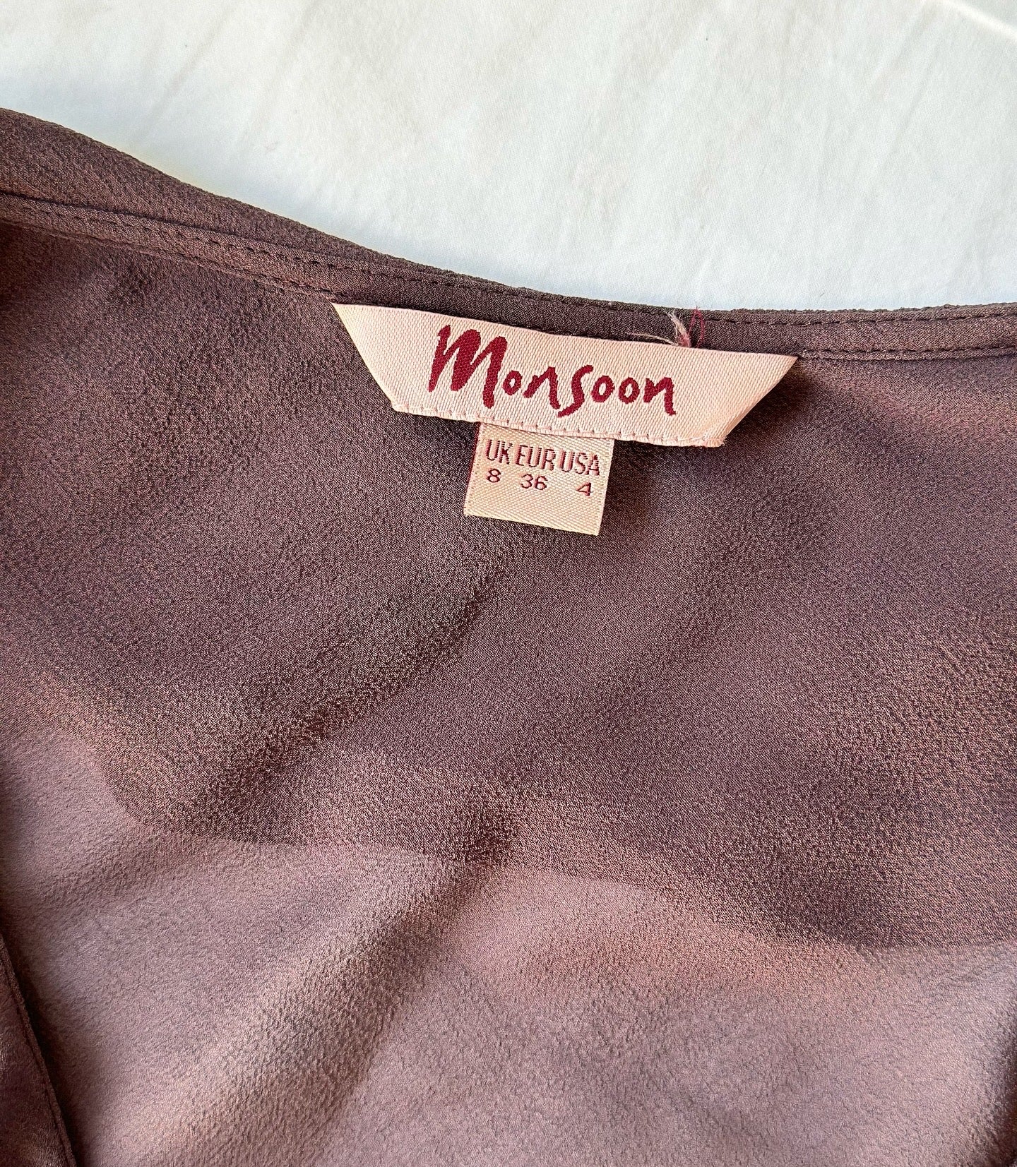 Lovely vintage semi-sheer silk blouse Monsoon