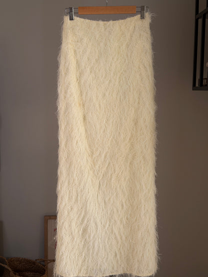 Gorgeous pale yellow maxi skirt from Massimo Dutti Studio