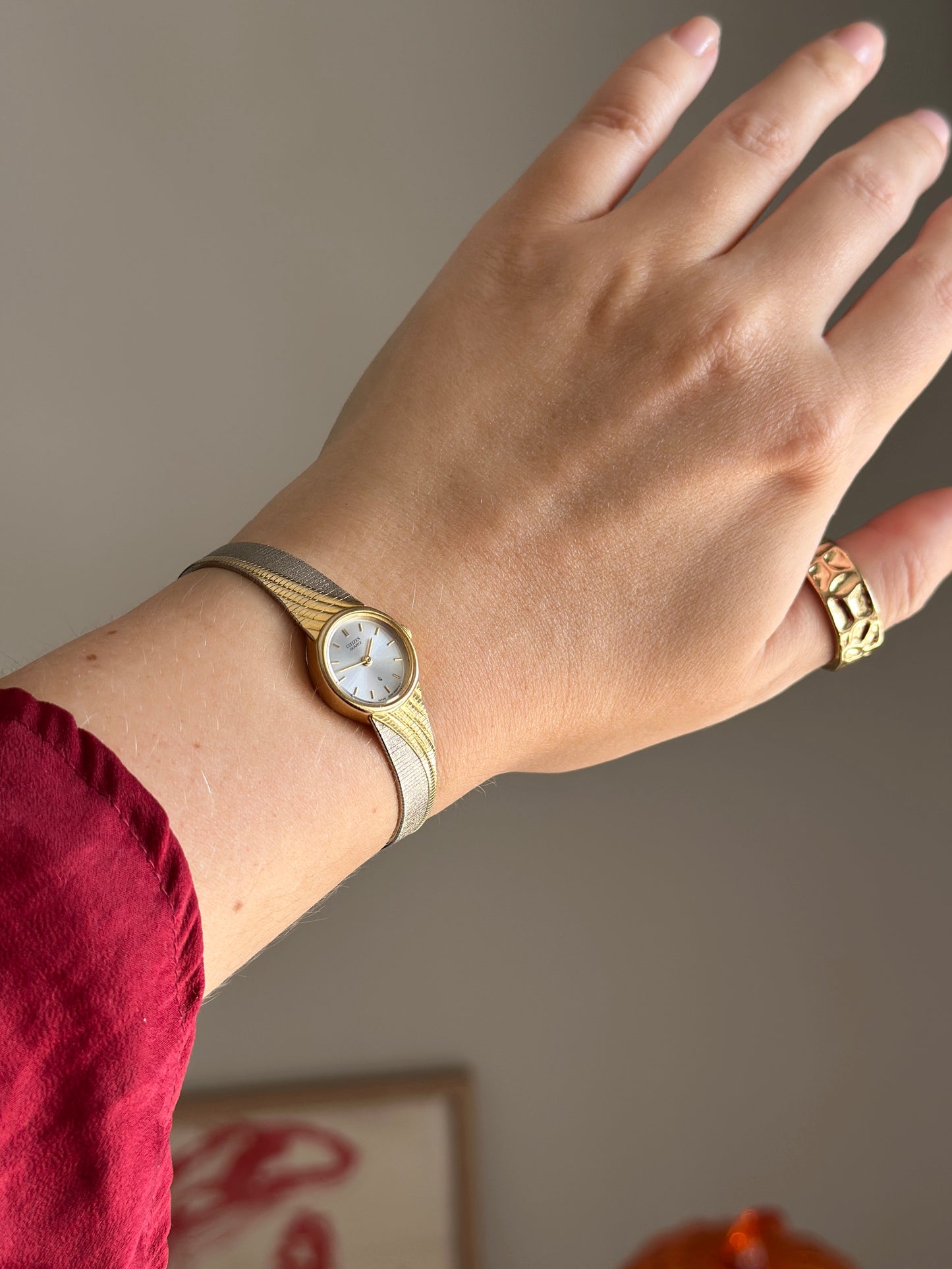 Stunning vintage two-tone watch Citizen