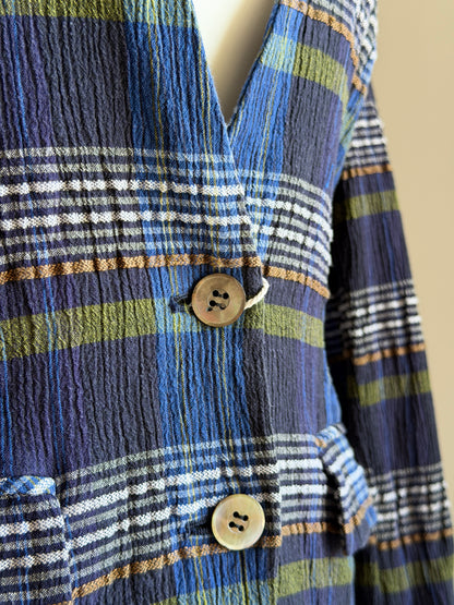 Rare Japanese vintage plaid blazer