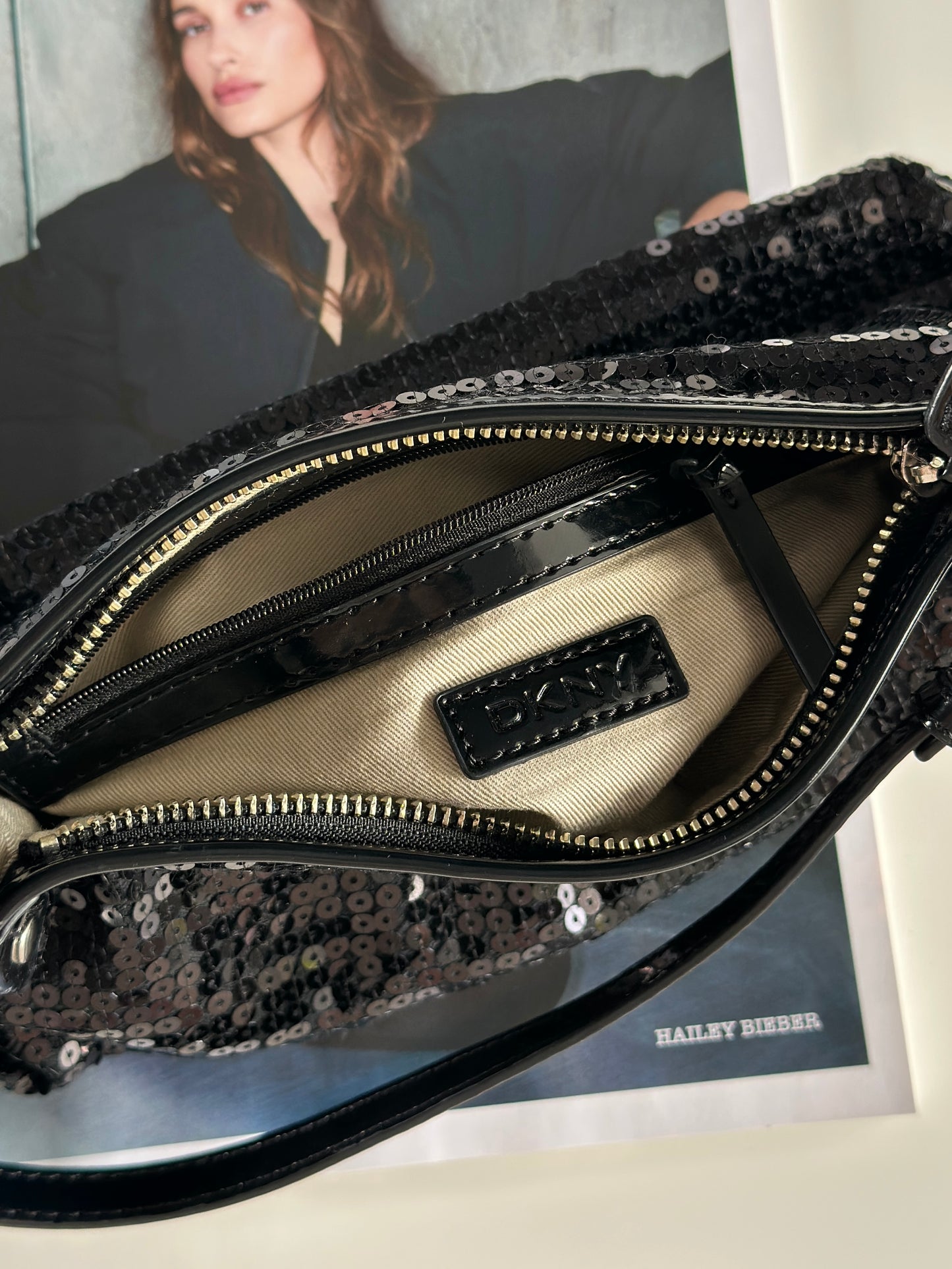 Rare vintage DKNY bag with sequins
