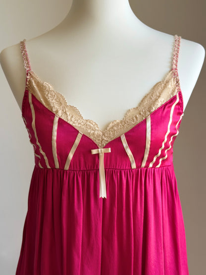 Vintage silk slip mini dress