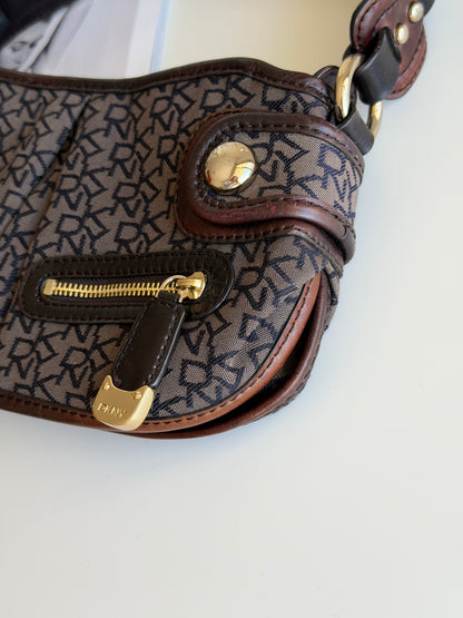 Vintage DKNY bag in signature brown monogram