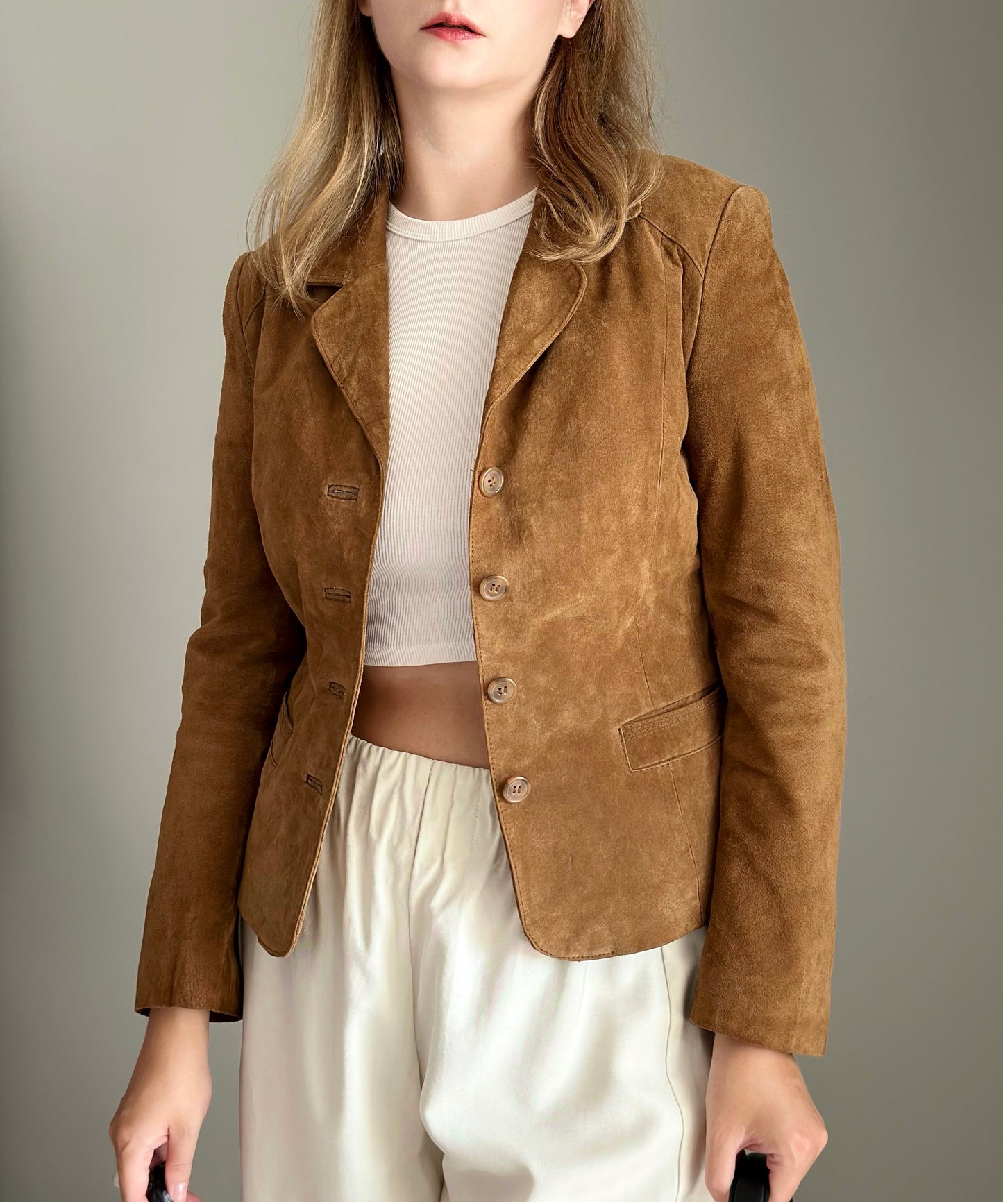 Beautiful vintage soft suede blazer