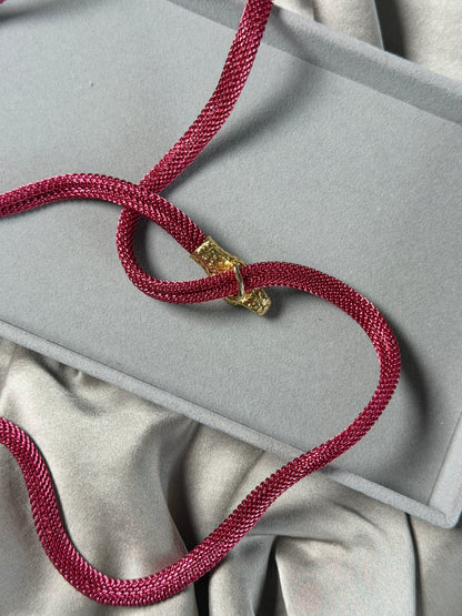 Striking vintage snake belt/necklace