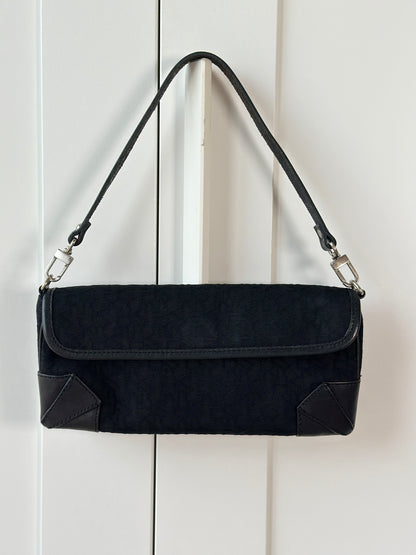 Chic vintage DKNY baguette black bag