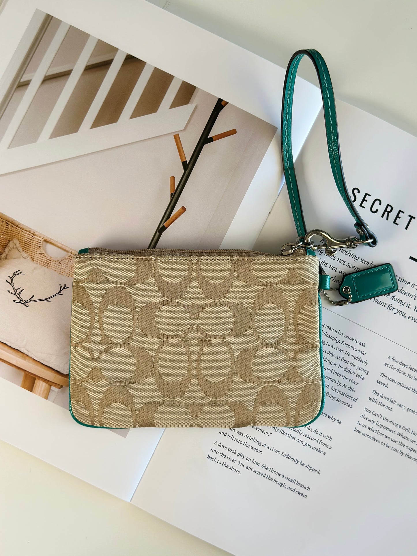 Iconic vintage Coach wristlet