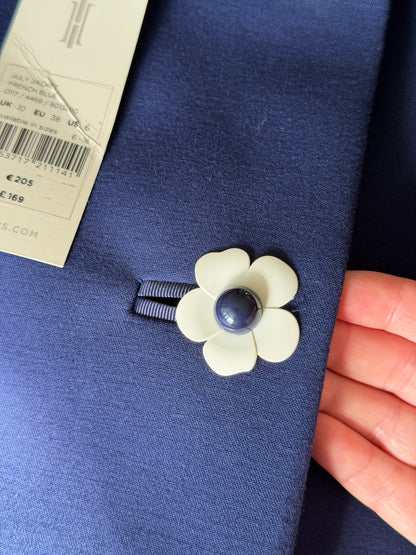 Charming 60s-inspired navy blue jacket Hobbs