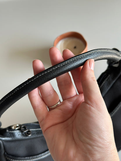 Chic vintage black bag by Escada Sport