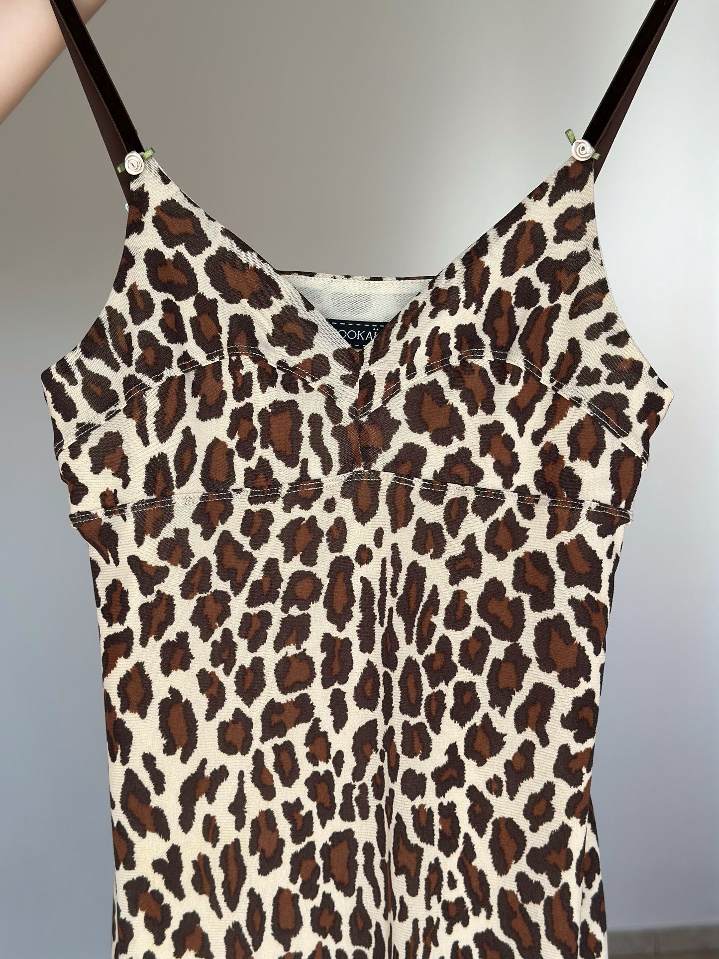 Amazing vintage animal print slip dress Kookaї (early 90s)