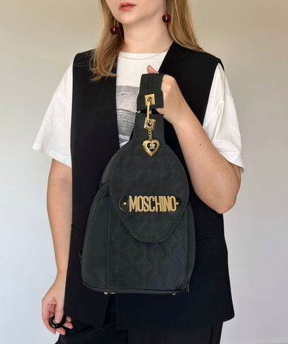 Charming vintage nylon backpack by Moschino