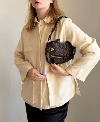 Vintage DKNY bag in signature brown monogram