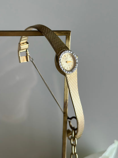 Stunning authentic vintage gold-plated Citizen watch (1980s)