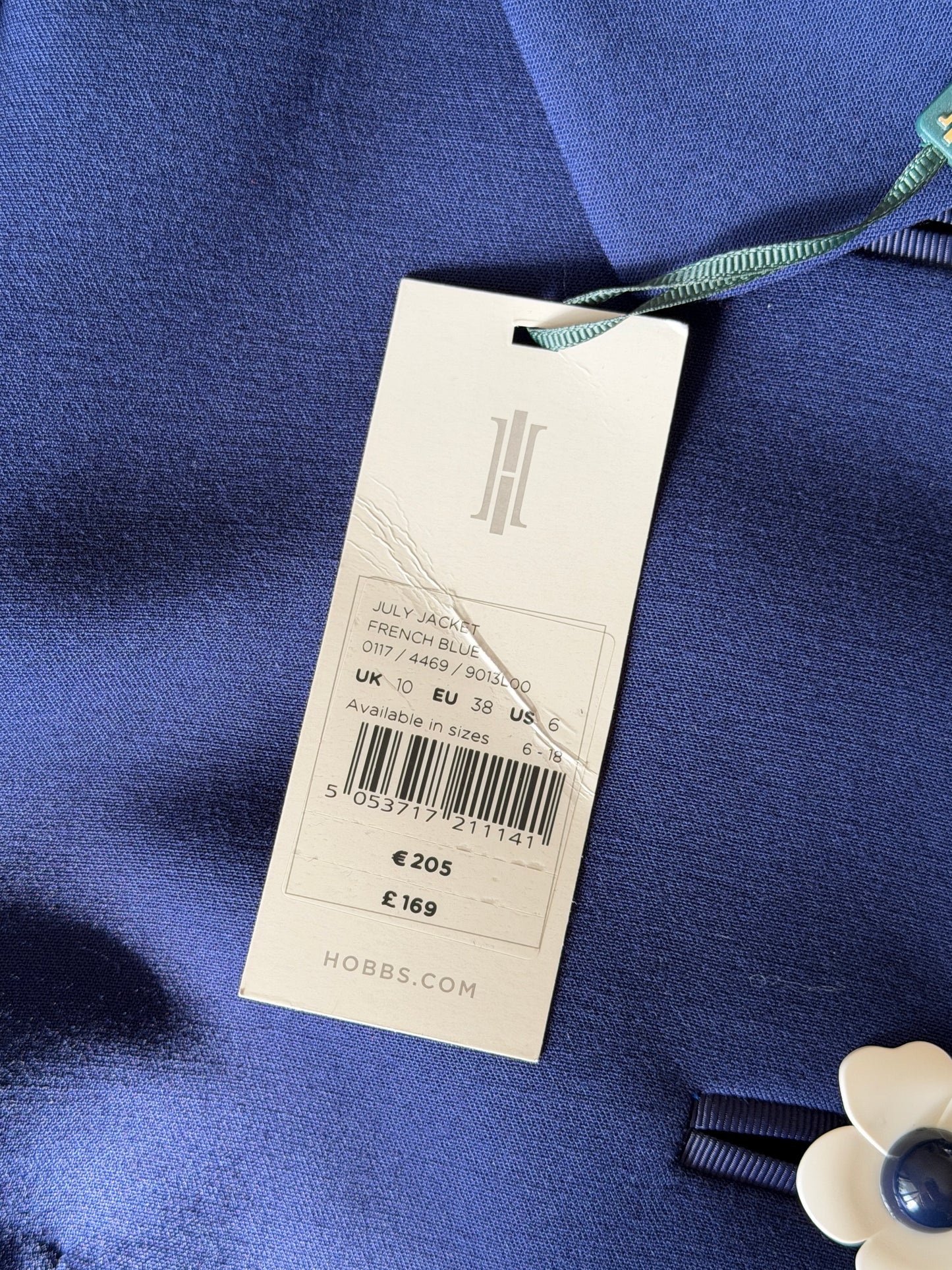 Charming 60s-inspired navy blue jacket Hobbs