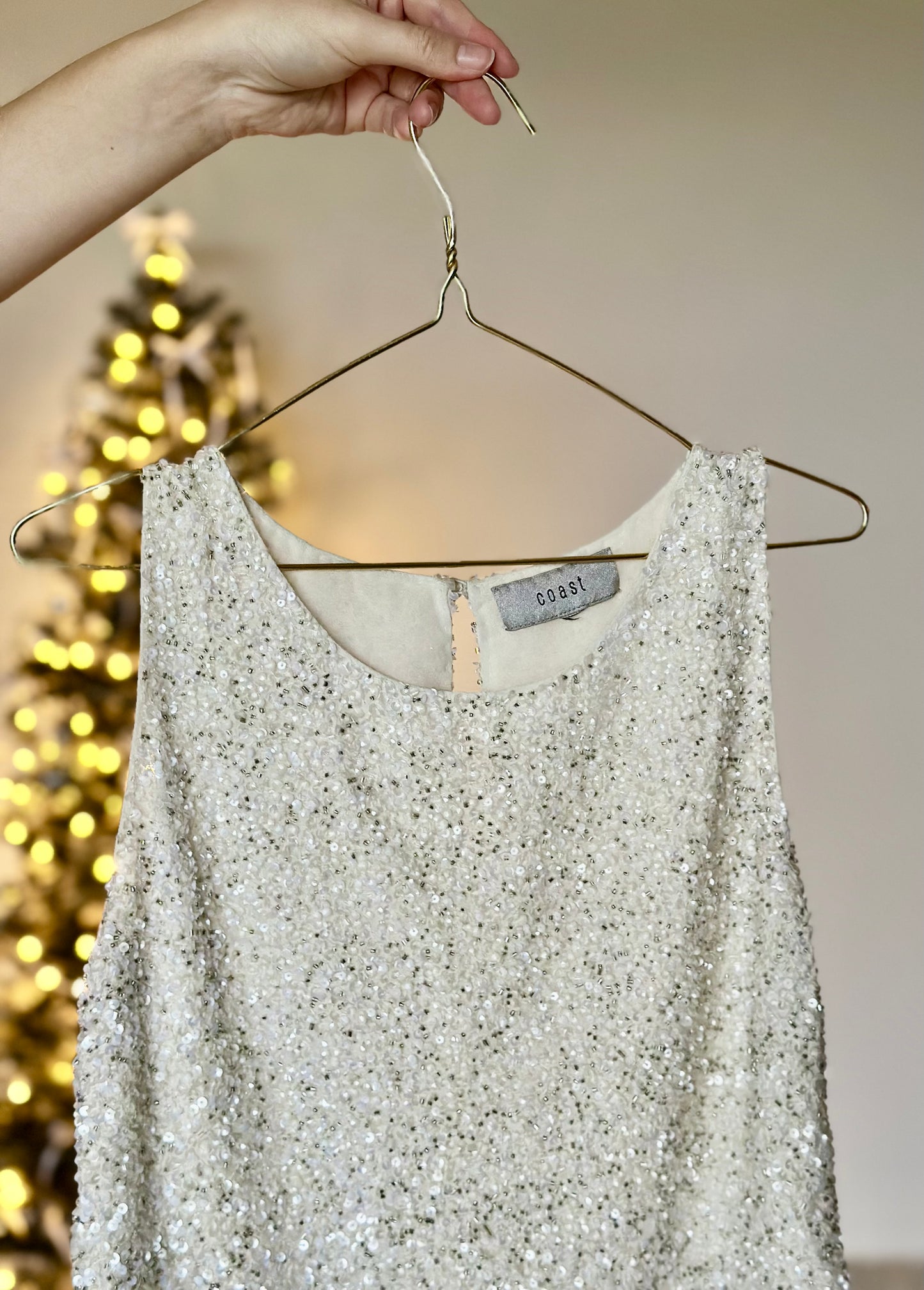 Beautiful vintage top with sequins by Coast