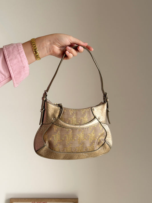 Stunning vintage DKNY bag in a bronze/gold finish